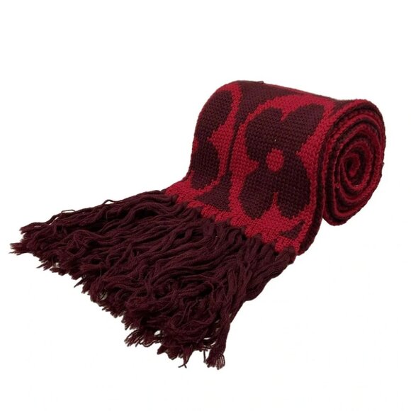 LOUIS VUITTON Echarpe Grand Floor M72430 Ruby - 415816 Scarf 100% wool - Picture 1 of 4